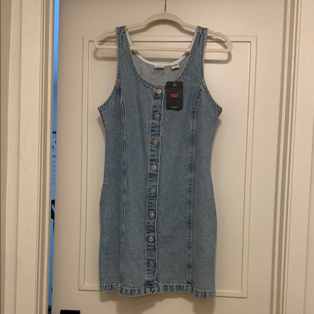 Levi's Blue Denim Mini Dress
